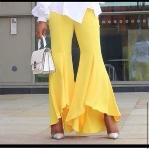 Zara Yellow Flare Pants